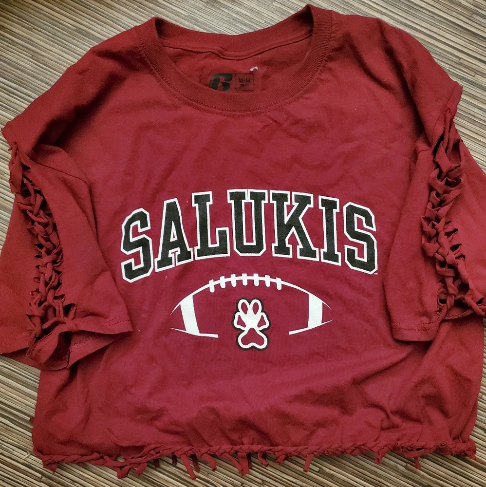 Salukis crop custom no sew hem medium